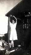 Joy Dorrough relaxing after cooking